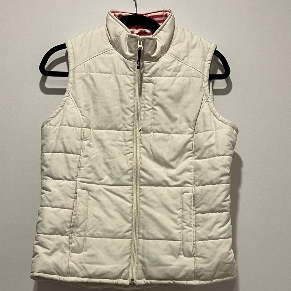 Vineyard Vines Off-White Quilted Vest
